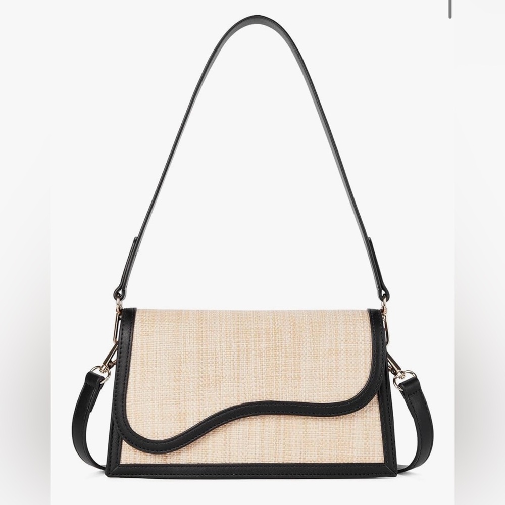 Elegant Black and Cream Women's Bag